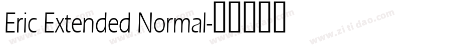 Eric Extended Normal字体转换